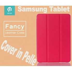 Custodia in pelle per Tablet Samsung TabS2 8 9.7 T815 Rossa