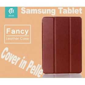 Custodia in pelle per Tablet Samsung Tab E 9.6 T560 Marrone