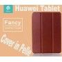Custodia a Libro in Pelle Per Huawei M2 8