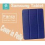 Custodia in pelle per Tablet Samsung Tab E 9.6 T560 Blu