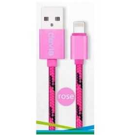 Cavo Dati Carica iPhone e iPad Dati IOS 7  IOS10 Rosa 1.5m