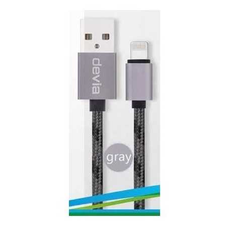 Cavo Dati Carica iPhone e iPad IOS 7  IOS10 Grigio 1mt
