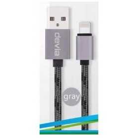 Cavo Dati Carica iPhone e iPad IOS 7  IOS10 Grigio 1mt