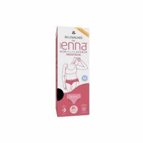 Enna Menstrual Brief Hipster Black Moderate Flow Size M Day & Night