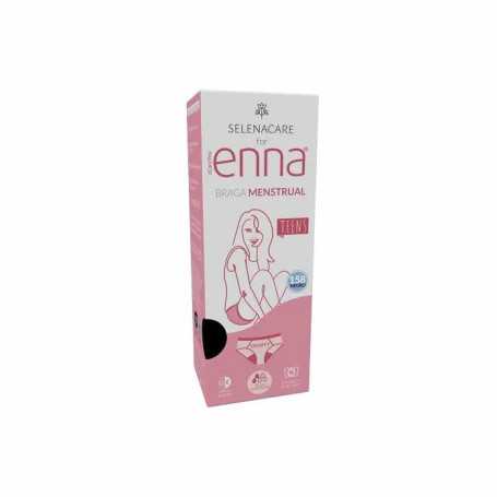 Enna Teens Menstrual Hipster Brief Size 158 Black Moderate Flow