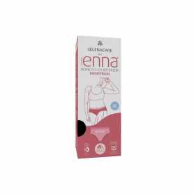 Enna Menstrual Hipster Brief Black Heavy Flow Size XL Day & Night