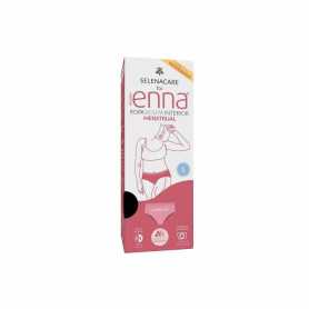 Enna Menstrual Brief Hipster Black Moderate Flow Size L Day & Night
