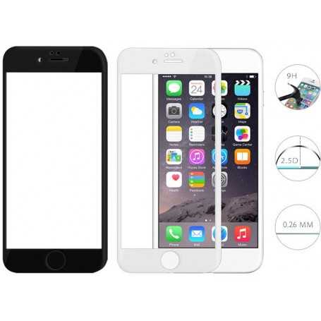 Pellicola Full Screen Vetro iPhone 6/6s Plus con Curve Nera