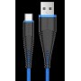 Cavo Fish Devia Android Type C 1.5mt Alta Resistenza Blu