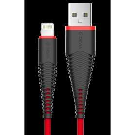 Cavo Fish Devia Lightning Apple 1.5mt Alta Resistenza Rosso