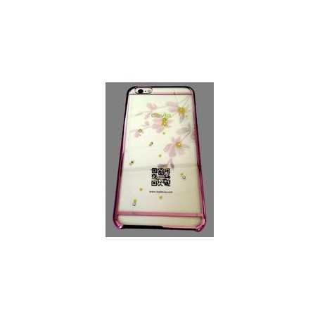 Flowery Rose Pink Crystals from Swarovski per iPhone 6 Plus