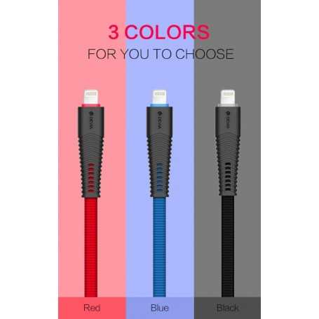 Cavo Fish Devia Lightning Apple 1.5mt Certificato MFI Rosso