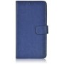 Custodia a Libro in Pelle Per Samsung Galaxy S7 Edge Blu