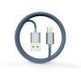Cavo Dati Carica in Corda Android M-Usb 1.5mt Grigio