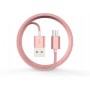 Cavo Dati Carica in Corda Android M-Usb 1.5mt Rose Gold