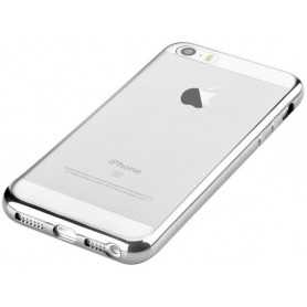 Custodia Protettiva per iPhone 5 5C 5S SE Soft Colore Argent