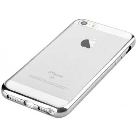 Custodia Protettiva per iPhone 5 5C 5S SE Soft Colore Argent
