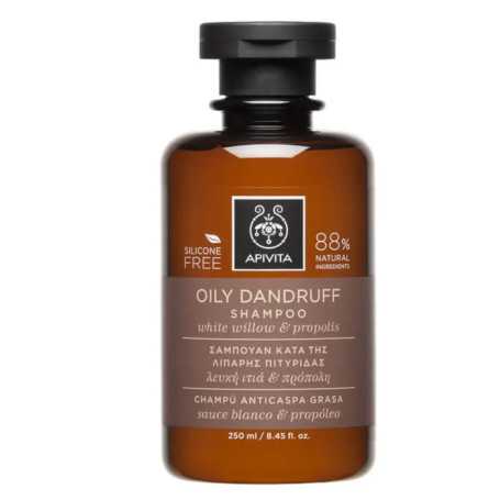 Apivita Oily Dandruff Shampoo With White Willow And Propolis 250ml