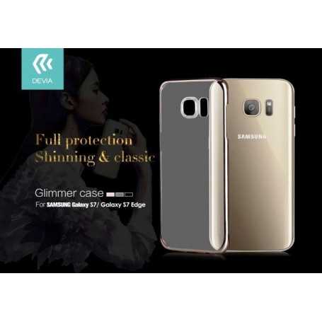Cover Glimmer 0.6 mm per Samsung Galaxy S7 Edge Nera