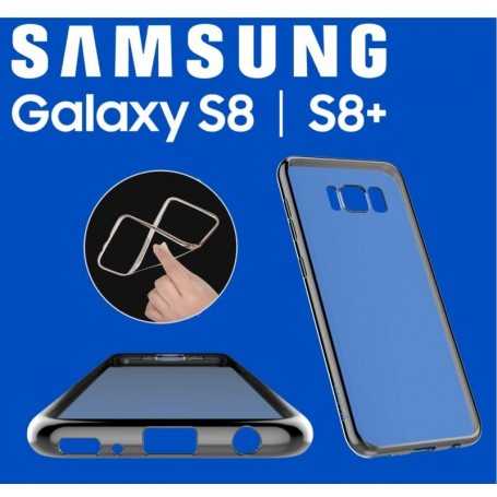 Cover Glitter Soft per Samsung S8 Gun Black