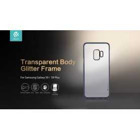 Cover Protezione Glitter Soft per Samsung Galaxy S9 Nero