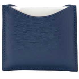 La Bouche Rouge Navy Blue Leather Compact Case