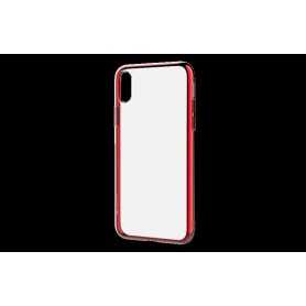Cover Glitter Soft per iPhone X Rossa