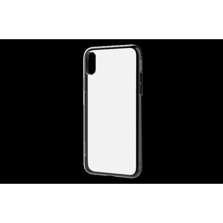 Cover Glitter Soft per iPhone X Nera
