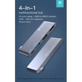 Hub da Tipo-c to HDMI USB3.0+USB2.0+PD 4 in 1