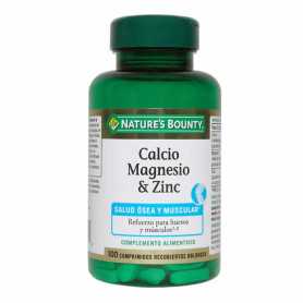 Nature's Bounty Calcium Magnesium & Zinc 100 Tablets