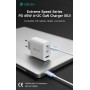 Carica batterie PD da 65 Watt GaN 2 uscite Tipo-C e una Usb A