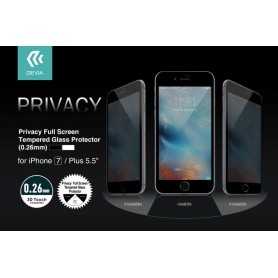 Pellicola Vetro temperato Full Privacy iPhone 7 Nera