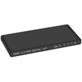 Splitter HDMI 1x2, 18G HDMI 2.0  4K2K@60Hz con Downscaling