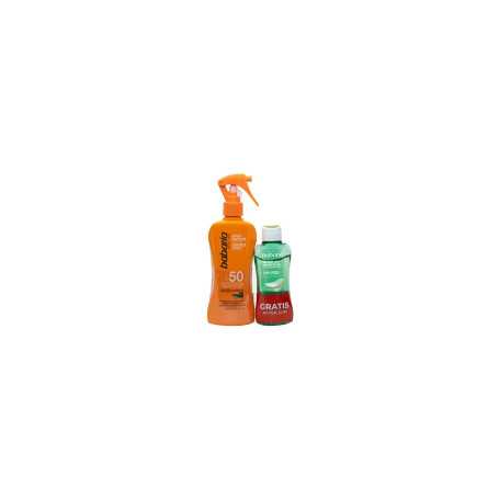 Babaria Aloe Spray Protector Spf50 200ml Spray Balsamo After Sun 1u