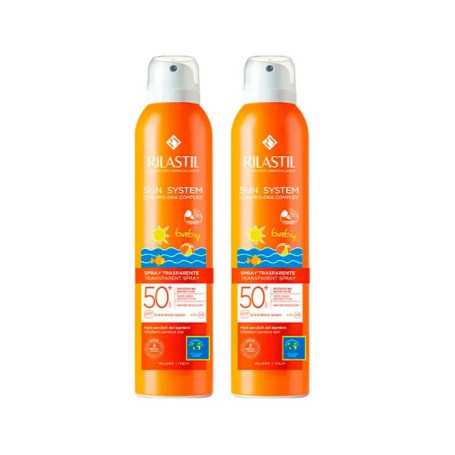 Rilastil Sun System Baby Spray Trasparente Duplo 2x200ml