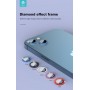 Proteggi lenti diamantate iPhone13 &13 Mini Cornice Pink