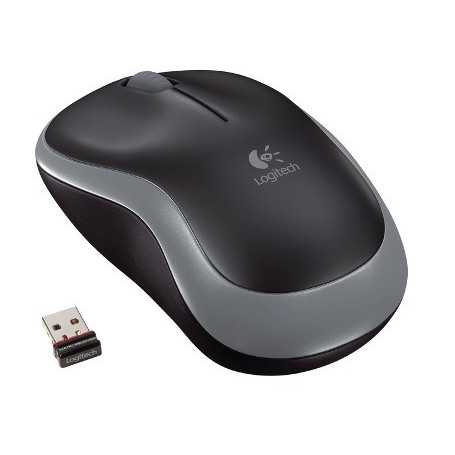 MOUSE OTTICO CORDLESS USB LOGITECH M185 SWIFT GREY 910-002238