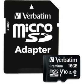 MEMORY CARD MICRO SD/TRANSFLASH 16GB VERBATIM CLASSE 10 44082