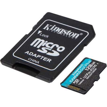 MEMORY CARD MICRO SD/TRANSFLASH 128GB KINGSTON CANVAS GO PLUS CLASSE 10 U3 V30 SDCG4/128GB