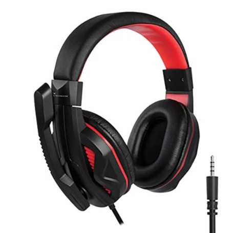 CUFFIE + MICROFONO 3.5MM GAMING TECHMADE TM-PC13-RD
