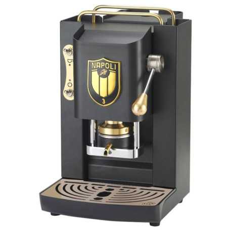 MACCHINA DA CAFFE' FABER PRO DELUXE PROBLACKBASOTT PRESSACIALDA IN OTTONE BLACK