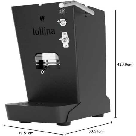 MACCHINA DA CAFFE' LOLLO CAFFE' LOLLINA BASIC NERO + BOX 40 CIALDE LOLLO MIX CLASSICA