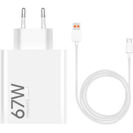 CARICABATTERIA DA RETE 67W XIAOMI BHR9465EU USB-A + CAVO TYPE-C