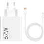 CARICABATTERIA DA RETE 67W XIAOMI BHR9465EU USB-A + CAVO TYPE-C