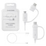 CAVO DATI/CARICA PER SMARTPHONE USB- MICRO USB/TYPE-C 1.5MT SAMSUNG EP-DG930DWEGWW WHITE