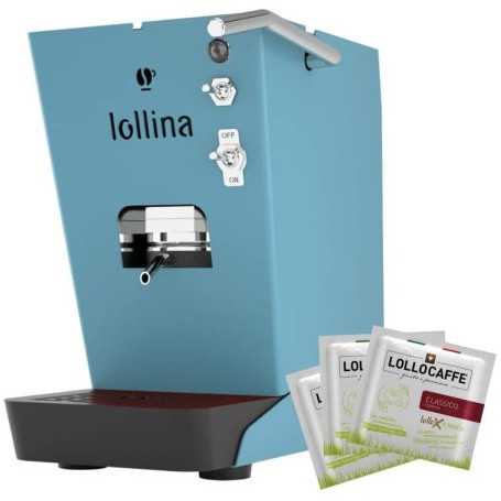 MACCHINA DA CAFFE' LOLLO CAFFE' LOLLINA BASIC TURCHESE + BOX 40 CIALDE LOLLO MIX CLASSICA