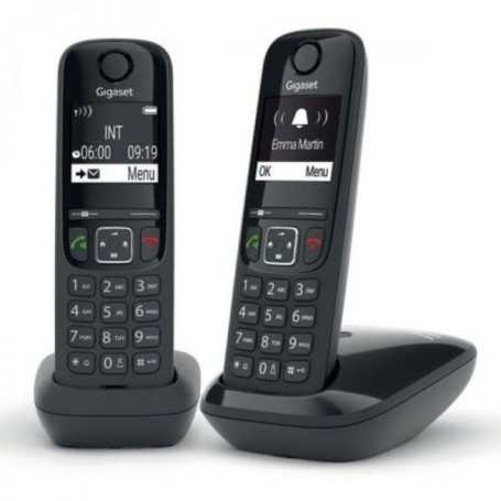 CORDLESS SIEMENS GIGASET AS690 DUO BLACK