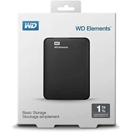 HARD DISK ESTERNO 2,5 USB 3.0 1TB WESTERN DIGITAL WDBUZG0010BBK