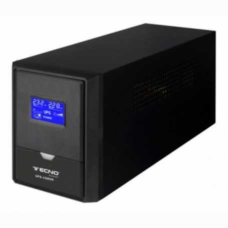 UPS 800VA CON 2 USCITE BIVALENTI FUNZIONE AC RESTART TECNONEW TN-800VA-LCD