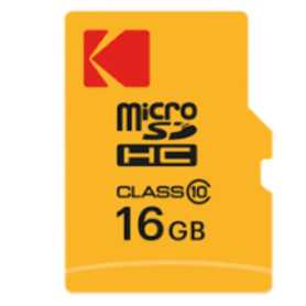 MEMORY CARD MICRO SD/TRANSFLASH 16GB KODAK CLASSE 10 EKMSD16GHC10K